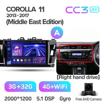 Load image into Gallery viewer, Toyota Corolla 11 (2013-2017) Right Hand Drive (Middle East Edition)
