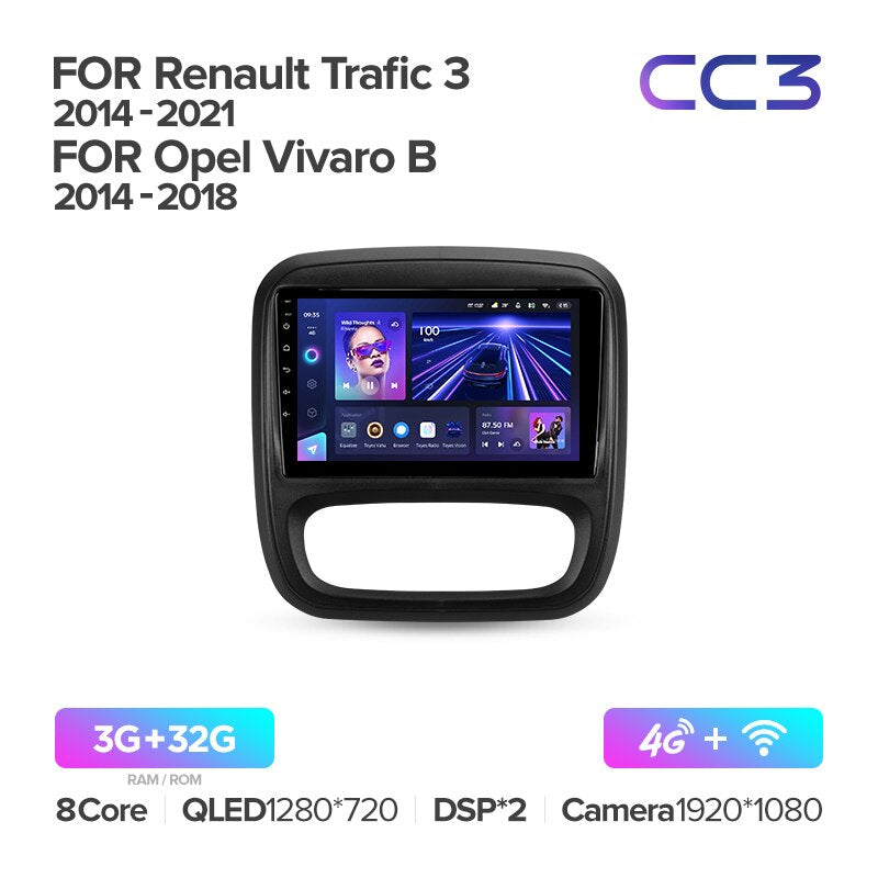 Renault Trafic 3 (2014-2021) / Opel Vivaro B (2014-2018)