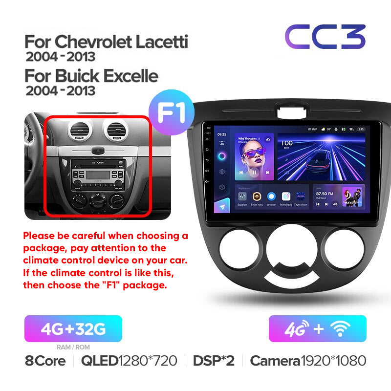 Chevrolet Lacetti J200 (2004-2013) / Buick Excelle Hrv (2004-2013) / Daewoo Gentra 2 (2013-2015)