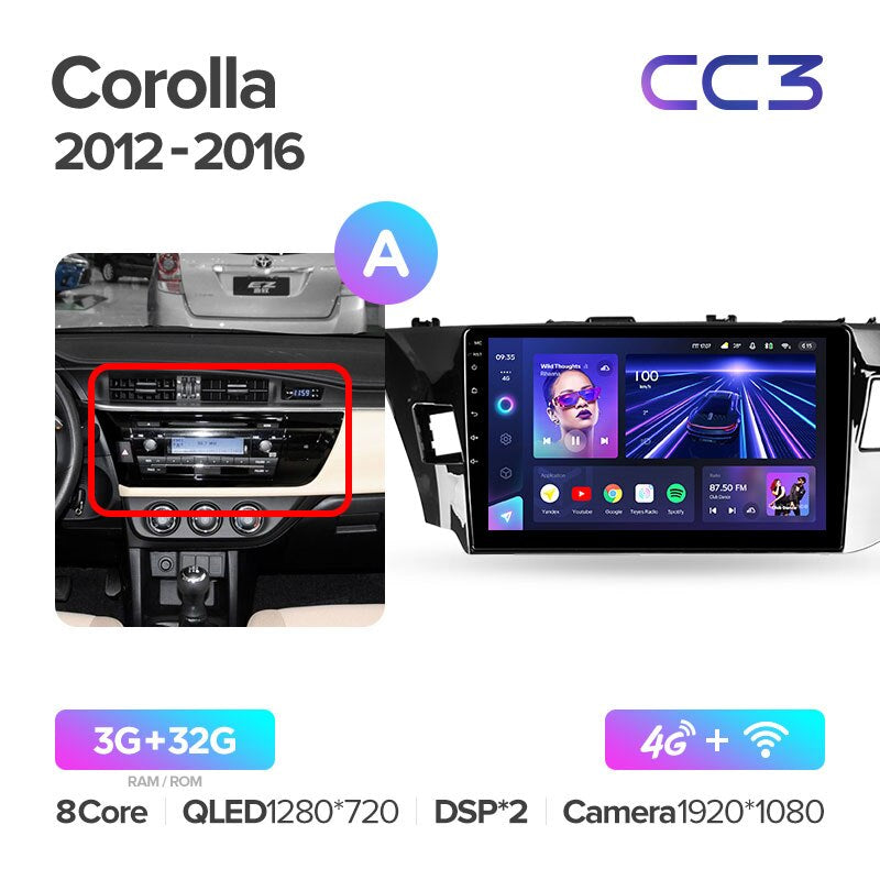 Toyota Corolla 11 (2012-2016) Left Hand Drive