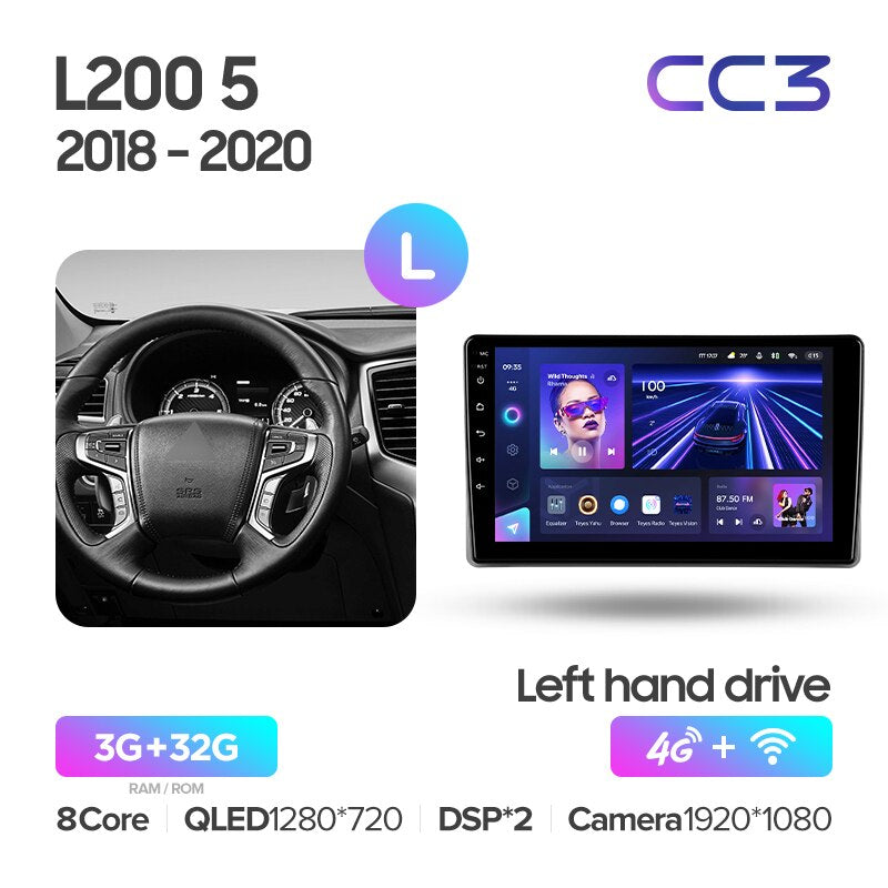 Mitsubishi L200 Triton 5 (2018-2022) Left Hand Drive