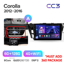 Load image into Gallery viewer, Toyota Corolla 11 (2012-2016) Left Hand Drive
