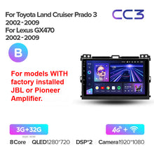 Load image into Gallery viewer, Toyota Landcruiser Land Cruiser Prado 120 3 III (2002-2009) / Lexus GX470 GX 470 J120 (2002-2009) [A]
