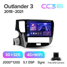 Load image into Gallery viewer, Mitsubishi Outlander 3 III GF0W GF0W GG0W (2018-2021) Left Hand Drive
