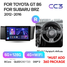 Load image into Gallery viewer, Toyota GT 86 / Subaru BRZ (2012-2016) Right Hand Drive
