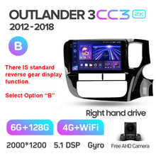 Load image into Gallery viewer, Mitsubishi Outlander 3 GF0W GG0W (2012-2018) Right Hand Drive
