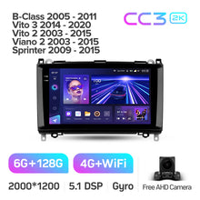 Load image into Gallery viewer, Mercedes-Benz B-Class T245 (2005-2011) / Vito 3 W447 (2014-2020) / Vito 2 Viano 2 W639 (2003-2015) / Sprinter (2009-2015) F1 - 9inch
