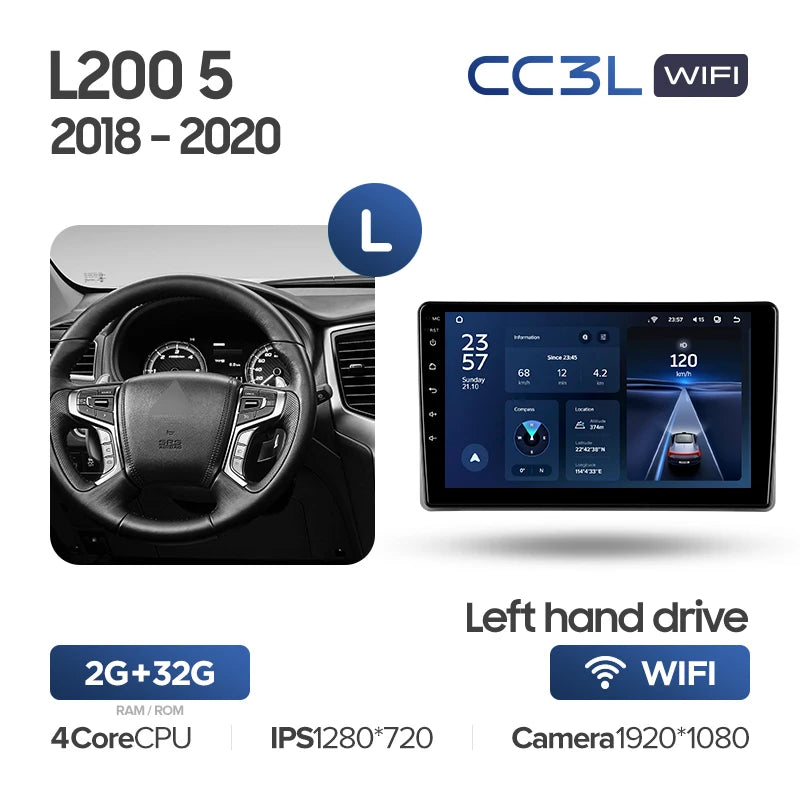 Mitsubishi L200 5 (2018-2020) Left Hand Drive