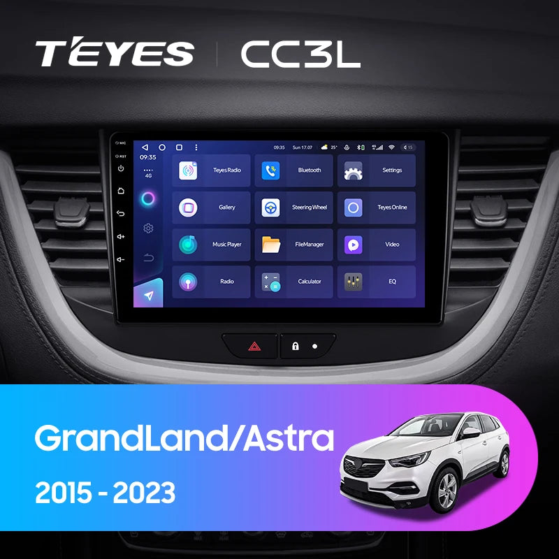 Android Auto Radio Für Opel Grandland X & Astra K - 9 Zoll Touchscreen Mit CarPlay & Rückfahrkamera