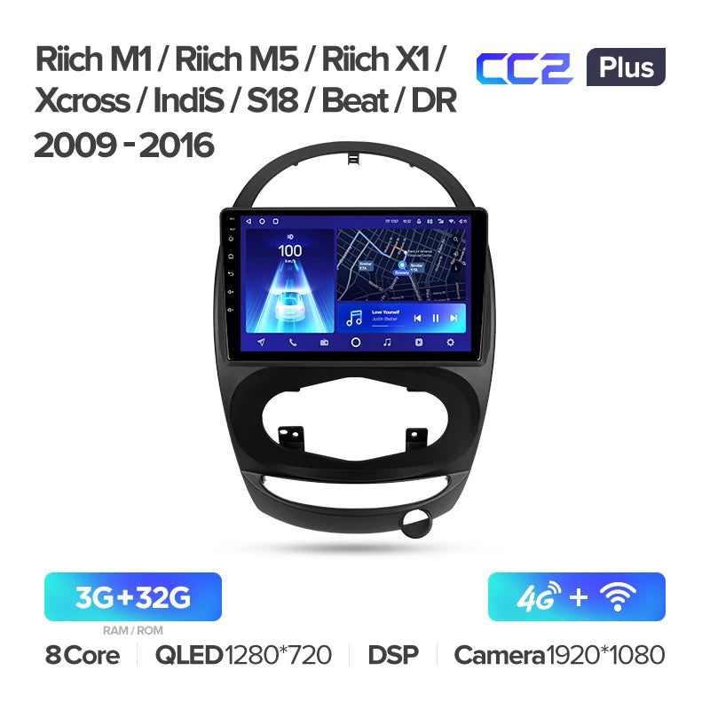 Chery Riich M1 Riich M5 Riich X1 Xcross IndiS S18 Beat DR (2009-2016)