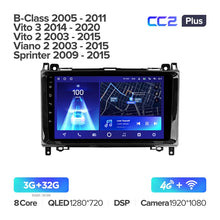 Load image into Gallery viewer, Mercedes-Benz B-Class T245 (2005-2011) / Vito 3 W447 (2014-2020) / Vito 2 Viano 2 W639 (2003-2015) / Sprinter (2009-2015)
