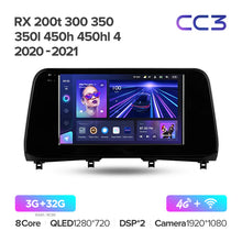 Load image into Gallery viewer, Lexus RX200t RX300 RX350 RX350l RX450h RX450hl AL20 IV (2020-2021)
