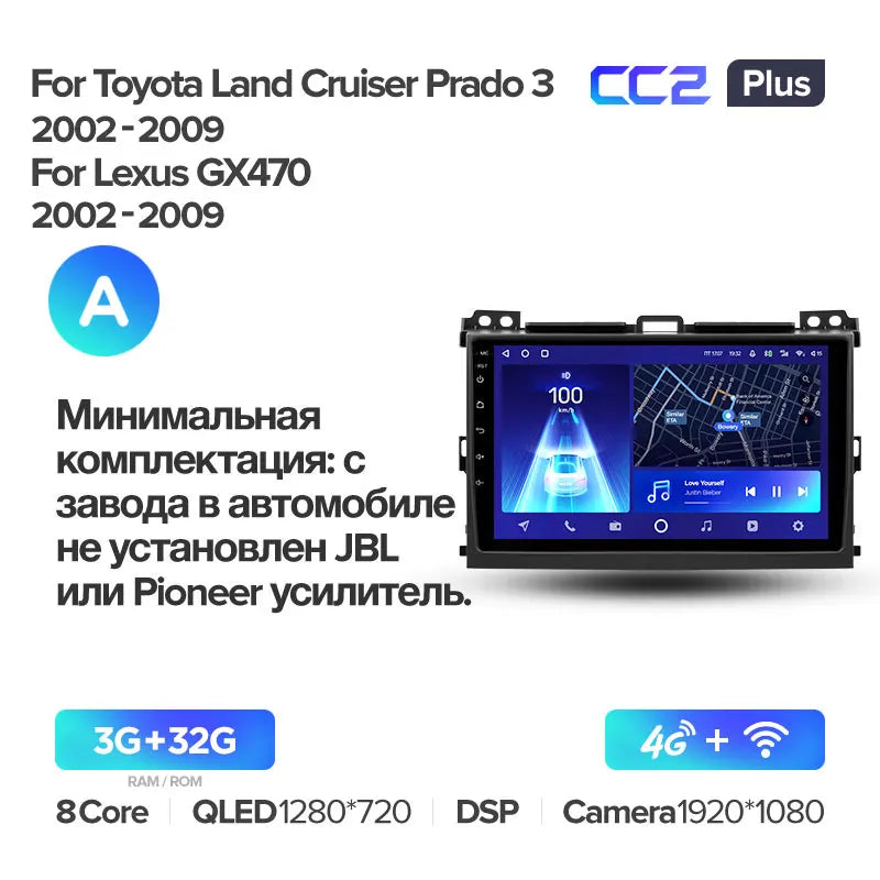 Toyota Land Cruiser Prado 120 3 III / Lexus GX470 GX 470 J120 (2002-2009)