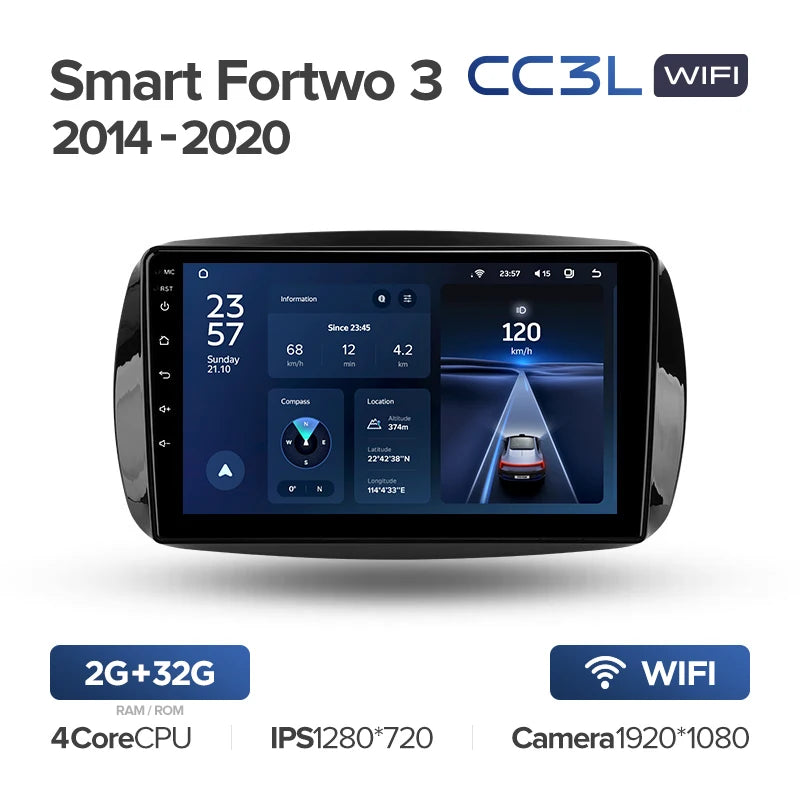 Mercedes Benz Smart Fortwo 3 C453 A453 W453 (2014-2020)