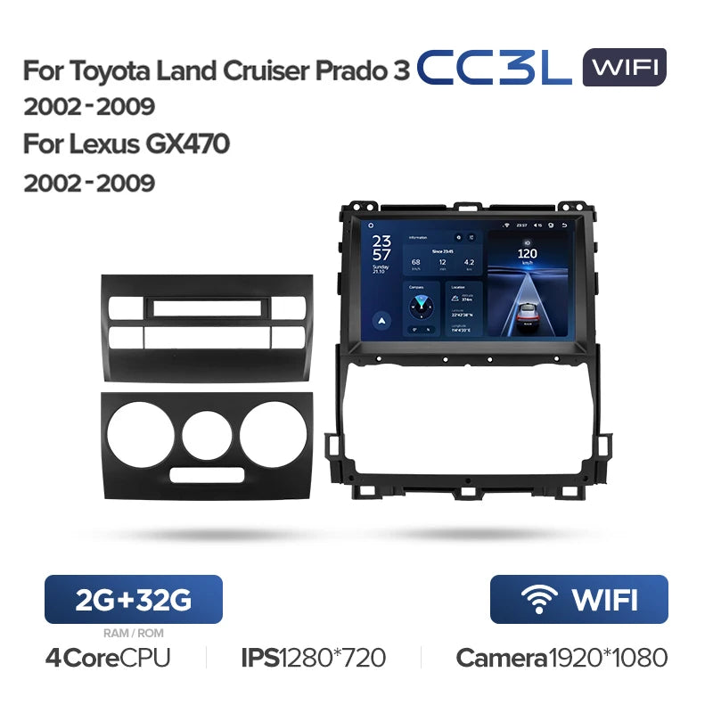 Toyota Land Cruiser Prado 120 3 III / Lexus GX470 GX 470 J120 (2002-2009)