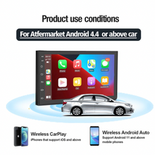 Load image into Gallery viewer, NEW 2022 MirrorLink Android Auto &amp; Carplay Dongle Wireless - Black

