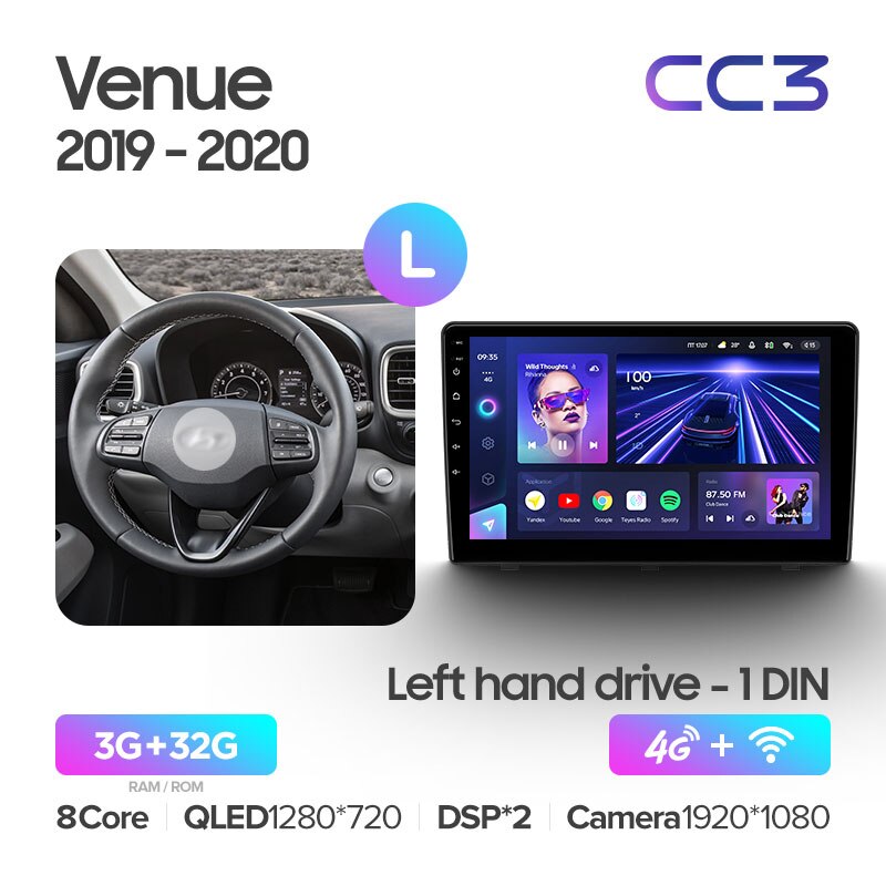 Hyundai Venue (2019-2020) Left Hand Drive