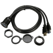 Load image into Gallery viewer, USB 3.0 &amp; HDMI Flush Mount Extension Cable

