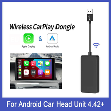Load image into Gallery viewer, MirrorLink Android Auto &amp; Carplay Wireless Dongle in Black
